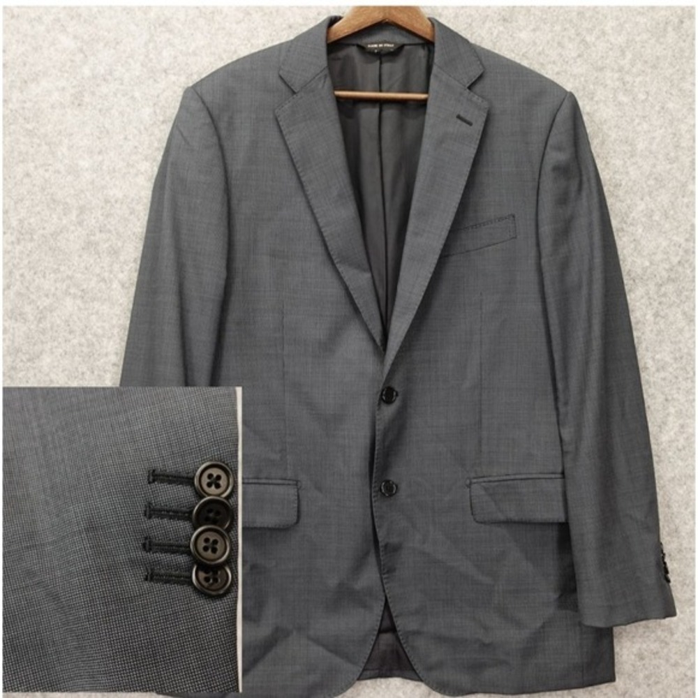 Italian Nailhead Wool Blazer Mens 40R Blue REDA 1865 Jacket 50 PIATTELLI Barneys